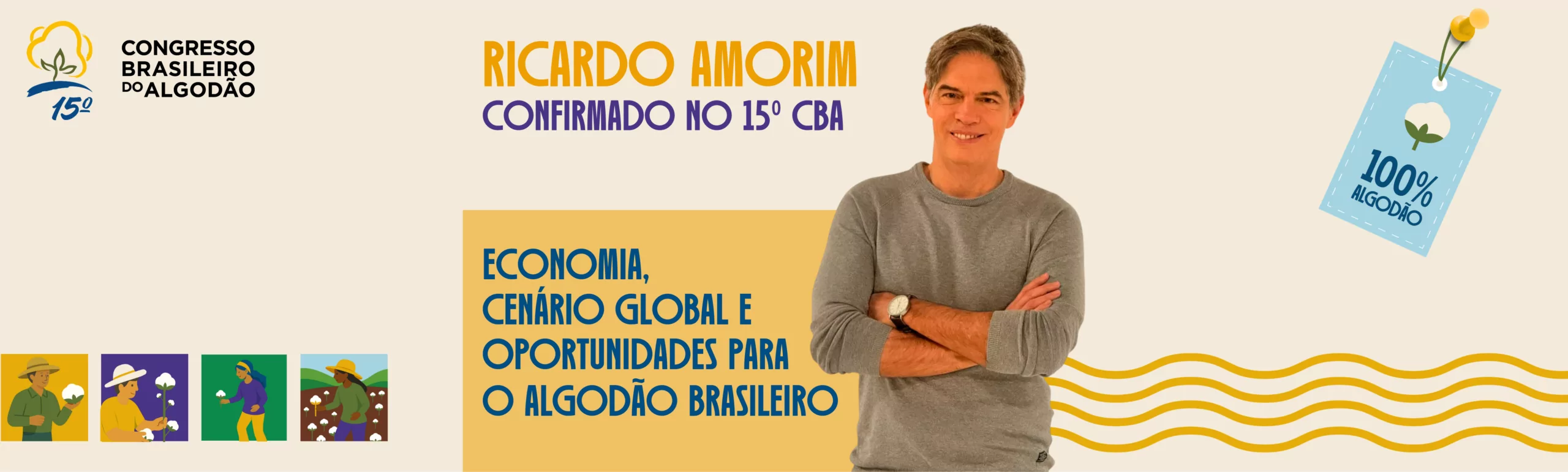 Ricardo Amorim é confirmado no 15º Congresso Brasileiro do Algodão em Belo Horizonte